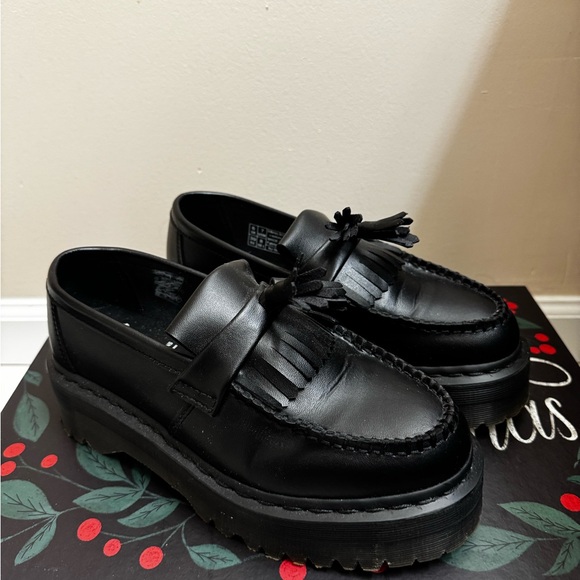 VEGAN ADRIAN FELIX PLATFORM TASSEL LOAFERS - Picture 1 of 7